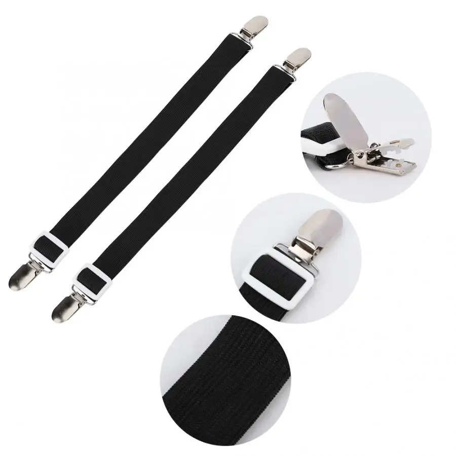 2Pcs Bed Sheet Clip Fastener Multipurpose Straps Gripper Non-slip Fasteners Mattress Holder (White) | Дом и сад