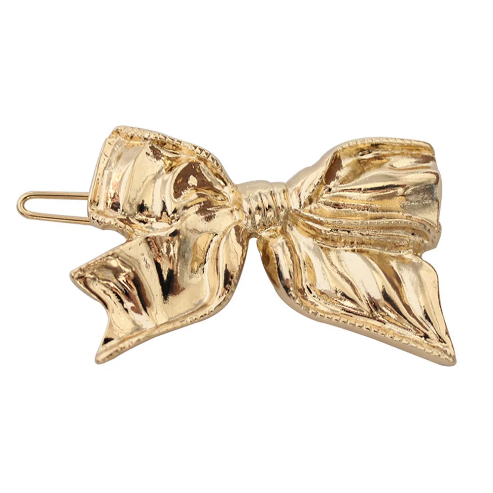 

Vintage Hairpins Metal Bow Knot Hollow Hair Barrettes Girls Women Gold Metal Hair Clip Hair Accessories Hairgrips