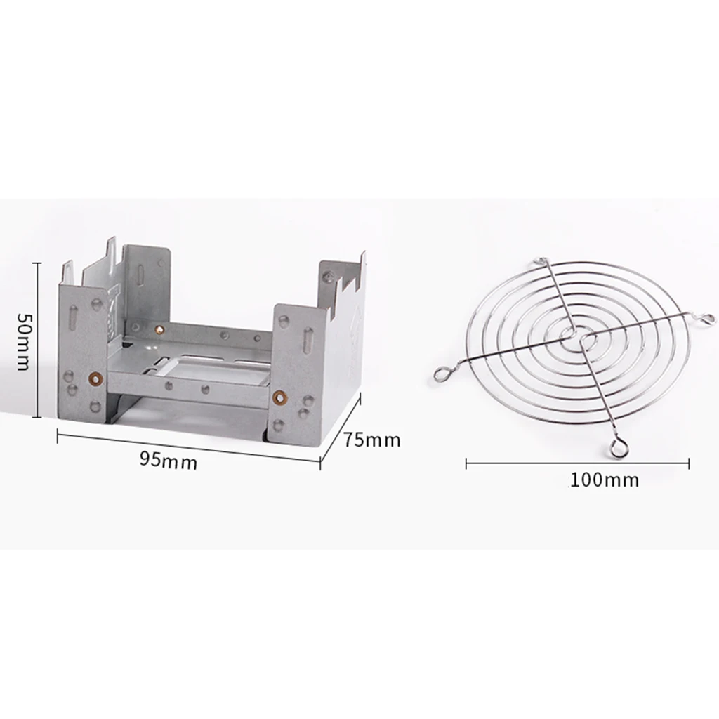 

Roestvrij Staal Camping Koken Geest Alcohol Brander Draagbare Alcohol Kachel Heater Camping Equipment Gear Met Stand Rack New