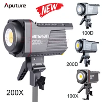 amaran aputure 100d 200d 100x 200x studio light 5600k 2700 6500k 100w 200w photography lighting for camera video photo light