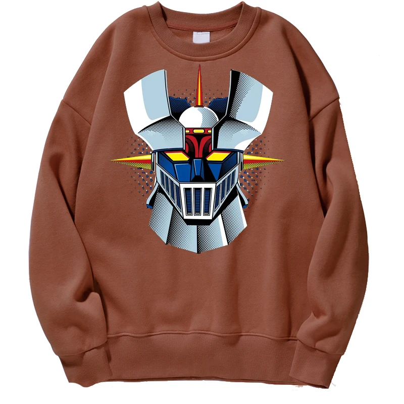 

Короткая футболка с героями из японского аниме «Mazinger Z Толстовка Для мужчин; Пуловер с круглым вырезом толстовки Толстовка Sudaderas Hombre Camisa ман...