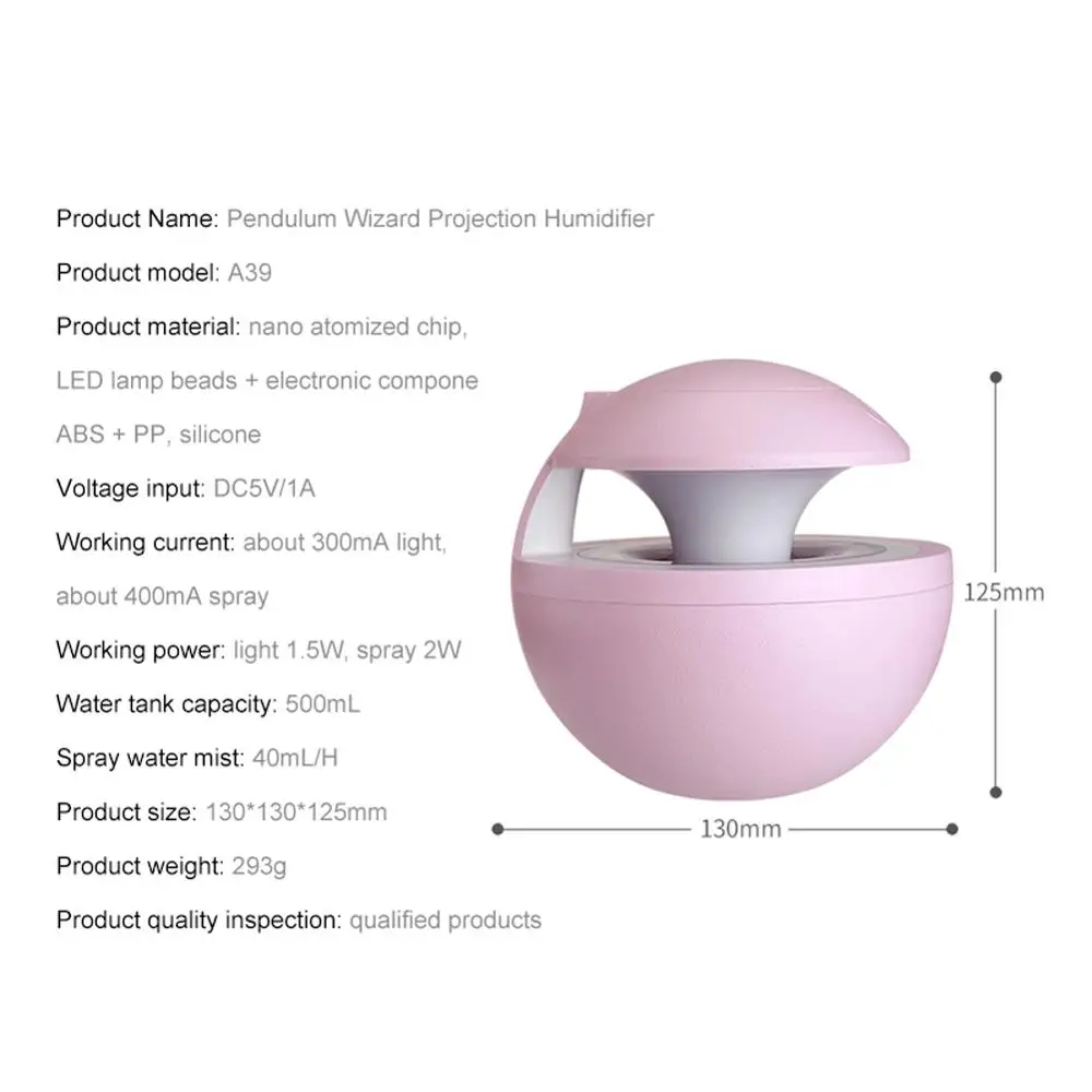 400ML Ultrasonic Air Humidifier Home Car Aroma Light Shimmer Projection Backlight 6in1 USB LED Diffuser Purifier | Автомобили и