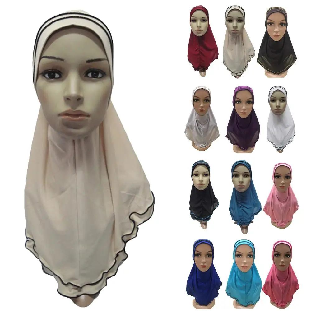 Слитный хиджаб Amira мусульманская шаль головной убор Обложка Рамадан полный Чехол