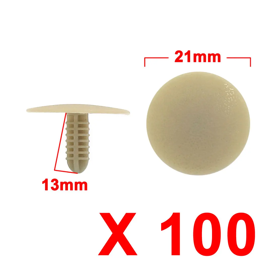 Универсальные заклепки uxcell для бампера автомобиля 5x5 мм 20 шт. 100 | Автомобили и