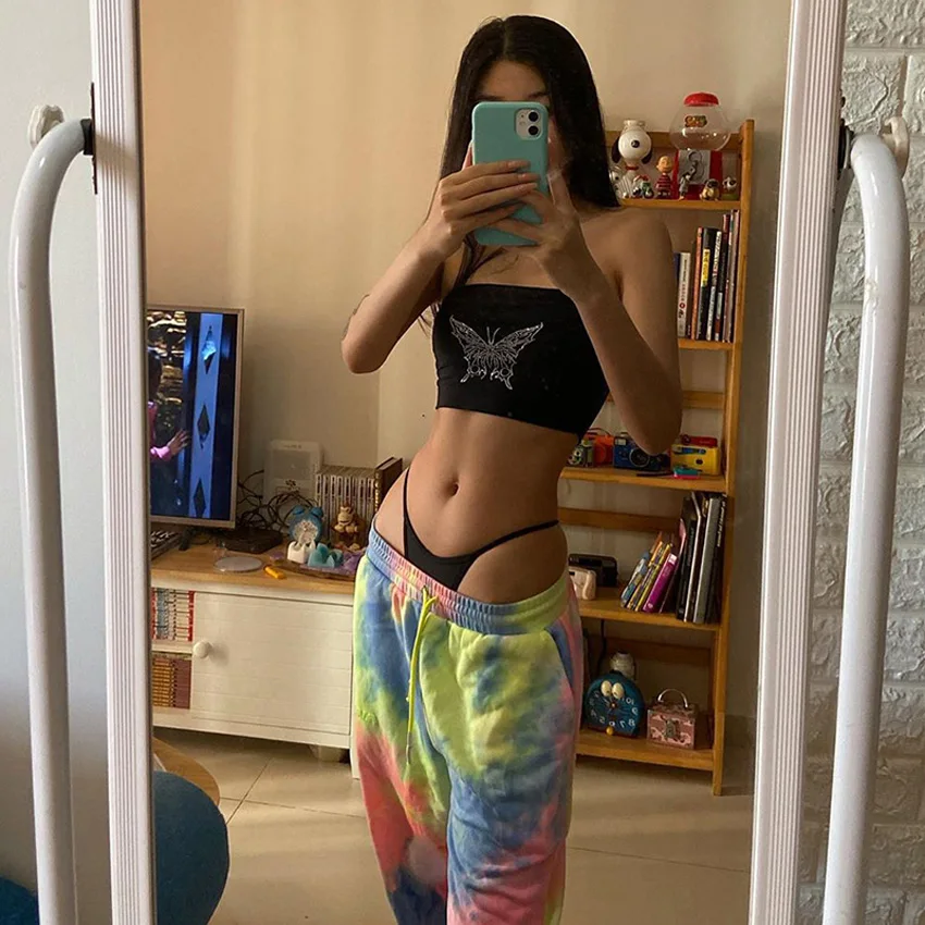 Женская спортивная одежда штаны для бега с завышенной талией розовая облегающая