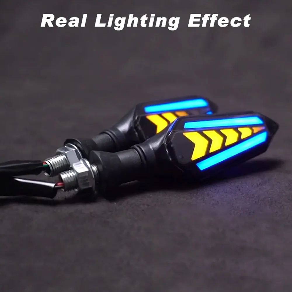 

Двухсторонние поворотные сигналы, светодиодный поворотник для мотоцикла, светильник енное реле, мигающий указатель поворота, универсальны...