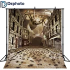 Dephoto фоны для фотосъемки ужасный паук страшный город Хэллоуин тематический фон для фотосъемки студийный стенд реквизит