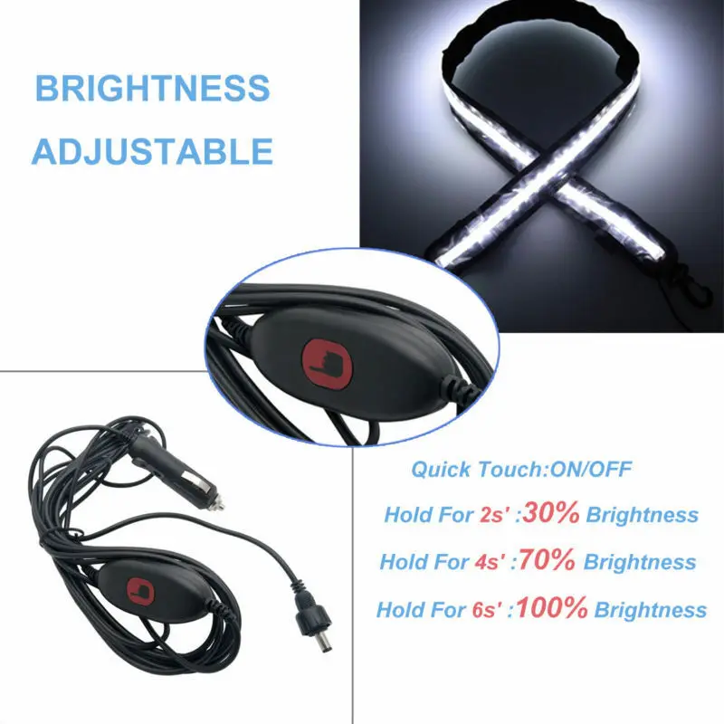 1 3 м светодиодный светильник для кемпинга белый гибкий диммер караван