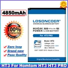 Аккумулятор высокой емкости LOSONCOER HT3 4850 мА  ч, мобильный телефон для аккумуляторов Homtom HT3 PRO  в наличии