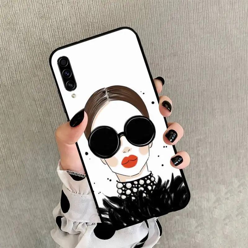 

Baby Mom Girls love pink cartoon Phone Case For Samsung Galaxy A 3 6 7 8 10 21 01 11 31 91 10S 20S 30S 50S PLUS