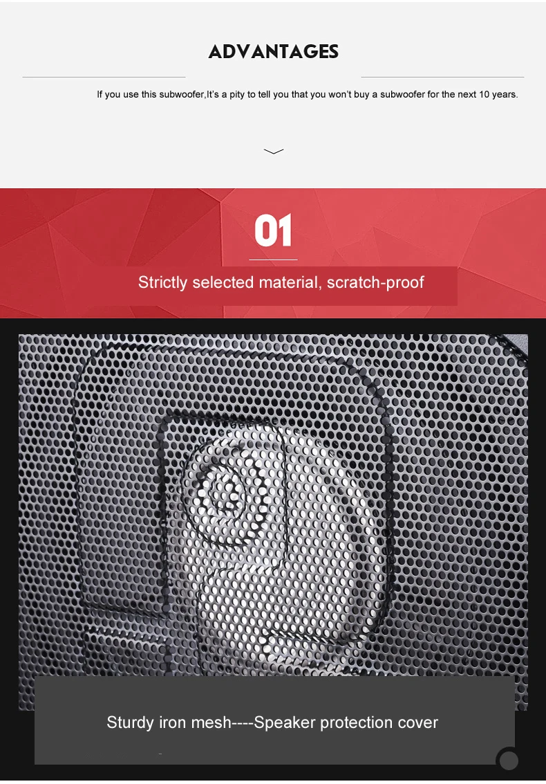 ROCKERA 10 дюймов под сиденьем сабвуфер динамик аудио HIFI тонкий активный автомобильный усилитель автомобиля Sub низкочастотный динамик с басами