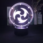 3D ночной Светильник Genshin, ударная игра для спальни, декоративный светильник, милый красочный подарок на день рождения, светодиодная подсветка для манги, детский подарок, сенсорный датчик