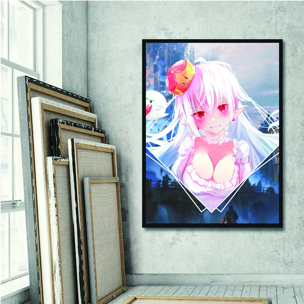 

HD Anime Poster Home Decorative Painting Room Decoration Room Canvas Wall Paintings Genshin impact Japanese Wall Stickers