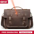 Портфель мужской из натуральной кожи, Сумка кросс-боди из кожи Крейзи Хорс, деловой мессенджер с большой вместимостью