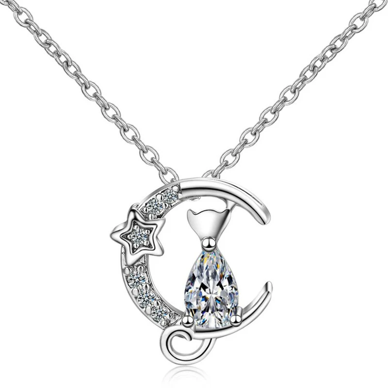 KOFSAC Новое модное женское ожерелье серебряного цвета ювелирные изделия блестящие