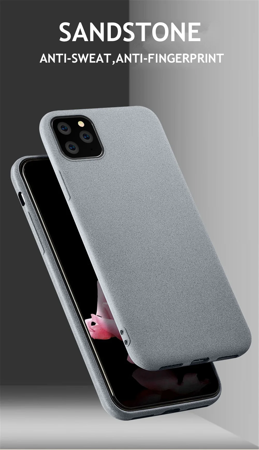 Ультратонкий матовый чехол с песчаником для iPhone 11 Pro Max scrip, мягкая задняя крышка для iPhone 11, 6 S, 7, 8, XR, XS Max Plus, тонкие чехлы для телефонов