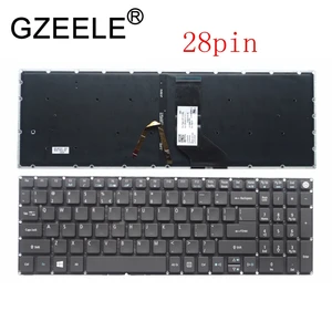 Новинка для США, для Acer Aspire 5 A515-51 A515-41 A517 A515-51G A517-51-5832 английская клавиатура с подсветкой 28 pin