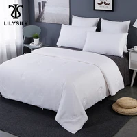 lilysilk comforter duvet silk pure 100 silk natural long strand floss all season cotton covered winter free shipping