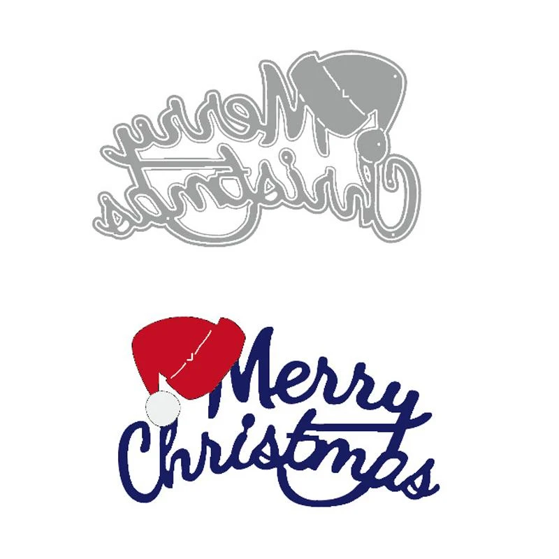 

Scrapbooking Metal Cutting Dies For DIY Stamp Photo Album Embossing Paper Merry Christmas Wedding Cards Making Decorative Crafts