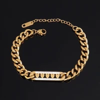 punk thick chain bracelet for women stainless steel bracelet womens bracelet heart bracelet star charms bracelet jewelry gift