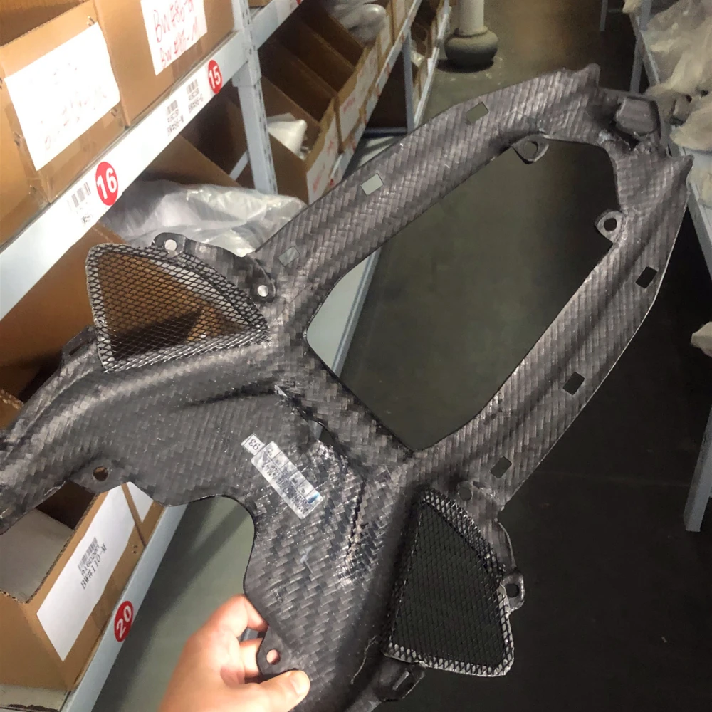 100% углеродное волокно обтекатель заднего сиденья мотоцикла блеск саржа для BMW
