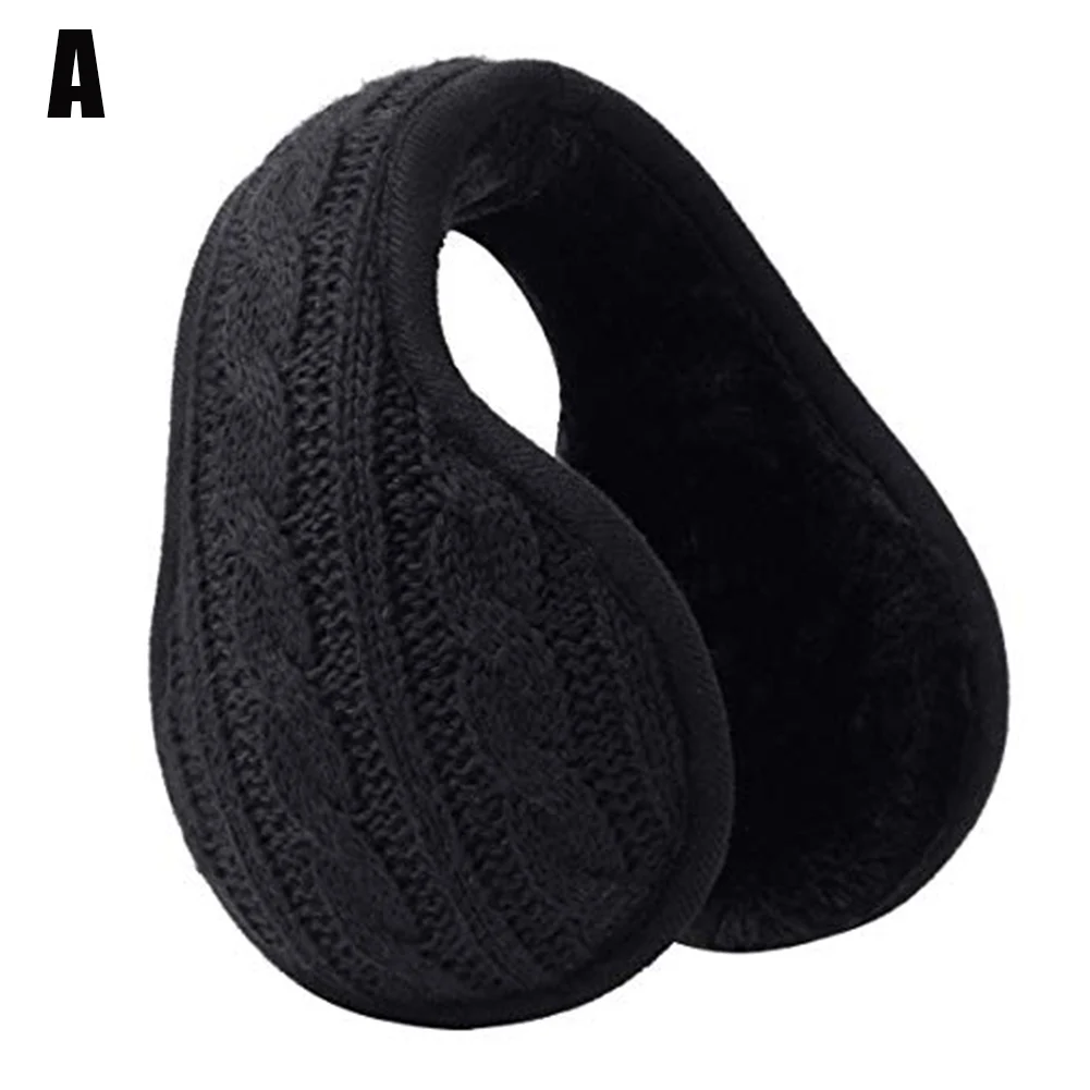 

Unisex Winter Knitted Ear Warmers Foldable Warm Earmuffs for Outdoor Skiing Riding BMF88