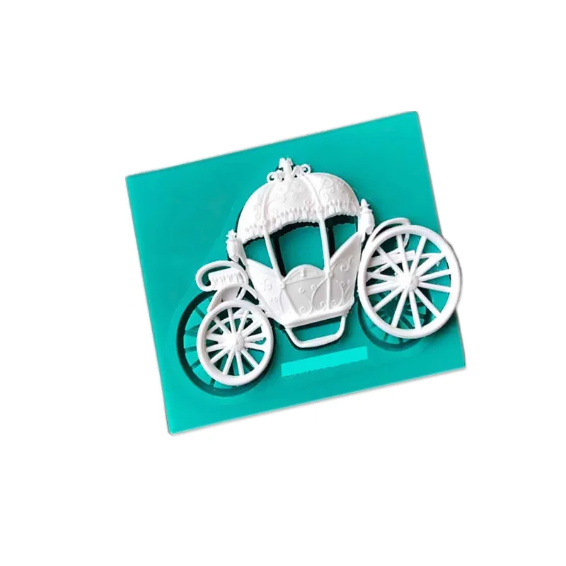 Aouke Carriage Modeling Silicone Mold Kitchen Cake Baking Decoration DIY Epoxy Resin Clay Plaster Crafts | Дом и сад