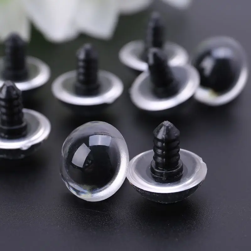 10 шт./компл. 18 мм Крошечные Круглые безопасные глаза Пластиковые блестящие