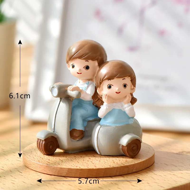 Миниатюрные аксессуары для украшения дома путешествий пары фигурка подарок на