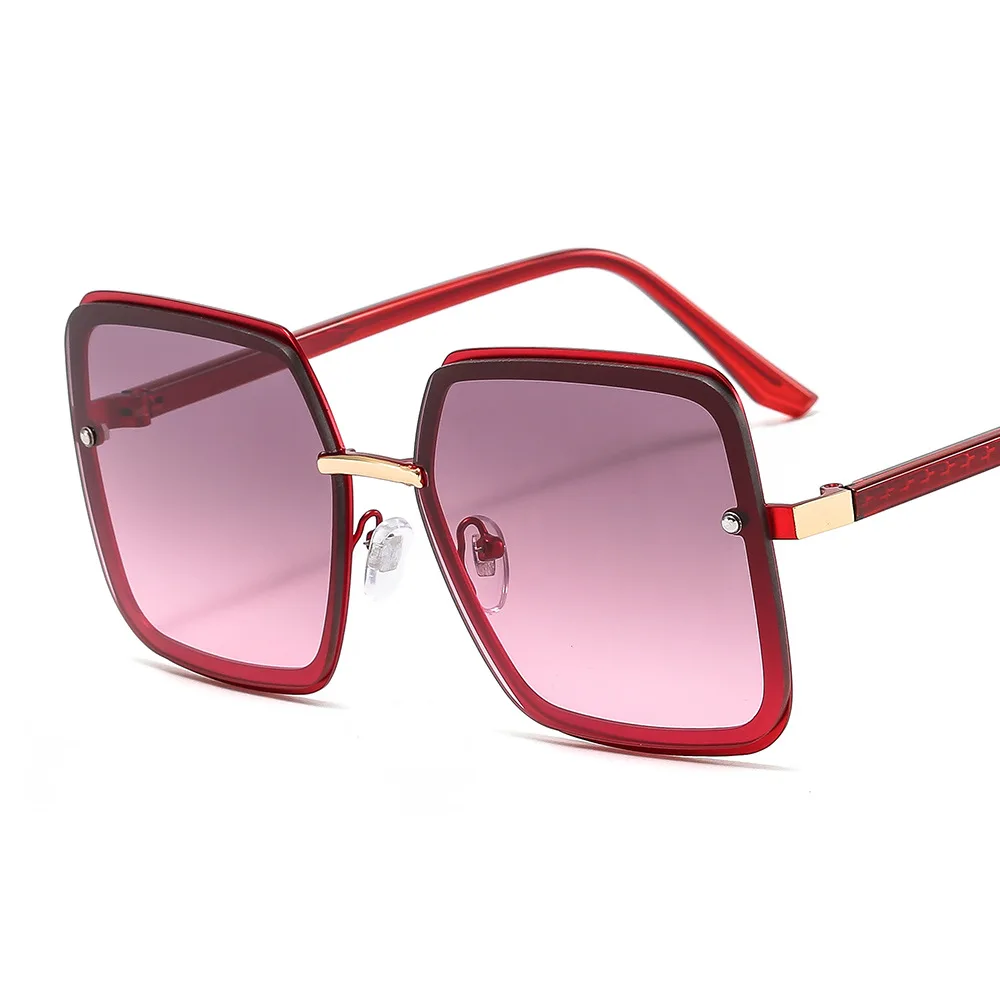 

Sella New Fashion Women Sunglasses Trending Men Classic Oversized Square Sun Glasses Gradient Lens Retro Vintage Summer Eyewear