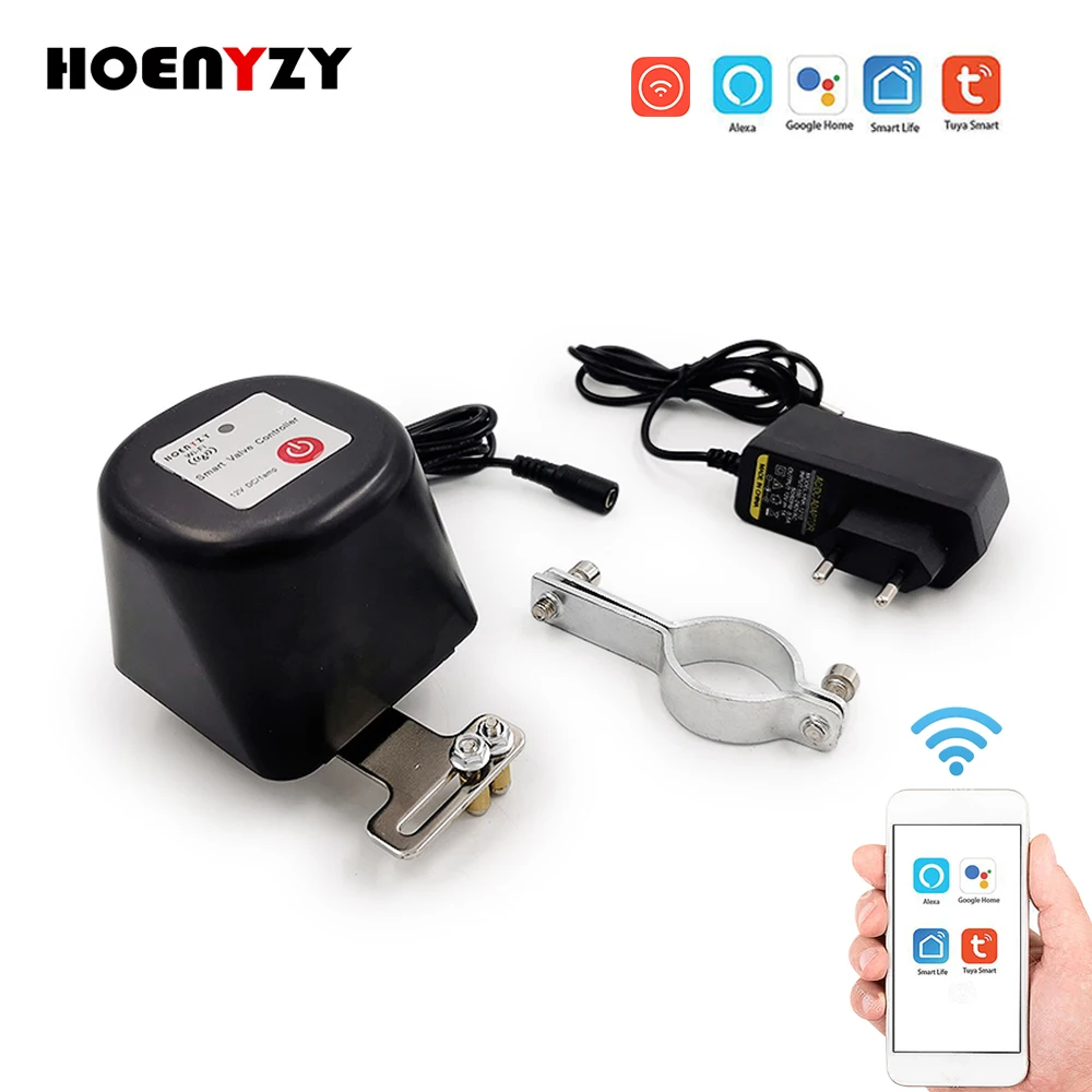

3/4" Tuya Alexa Google Assistant Wireless Control Manipulator DN20 Gas Water WiFi Smart Valve SmartLife Shut Off Controller