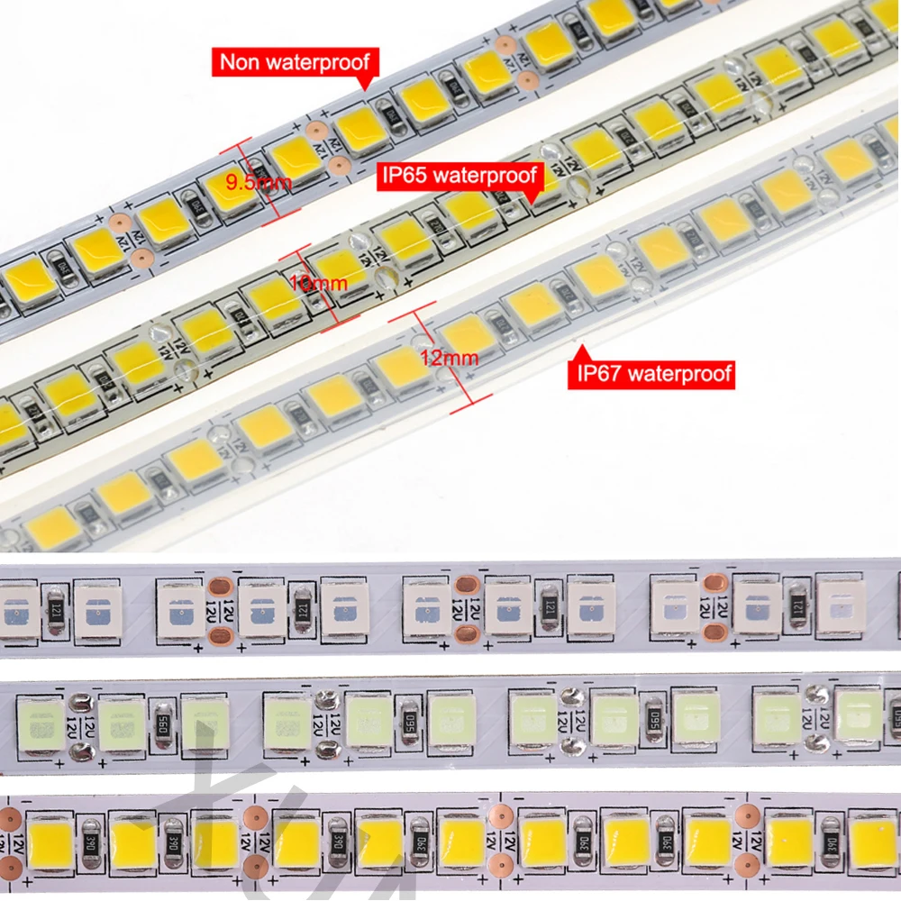 5 м 12 В светодиодный светильник SMD 5054 120 s/M гибкий водонепроницаемый ленточный
