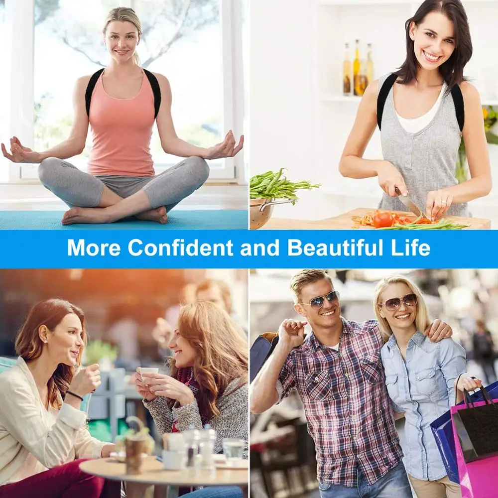 

Medical Adjustable Clavicle Posture Corrector Men Woemen Upper Back Brace Shoulder Lumbar Support Belt Corset Posture Correction