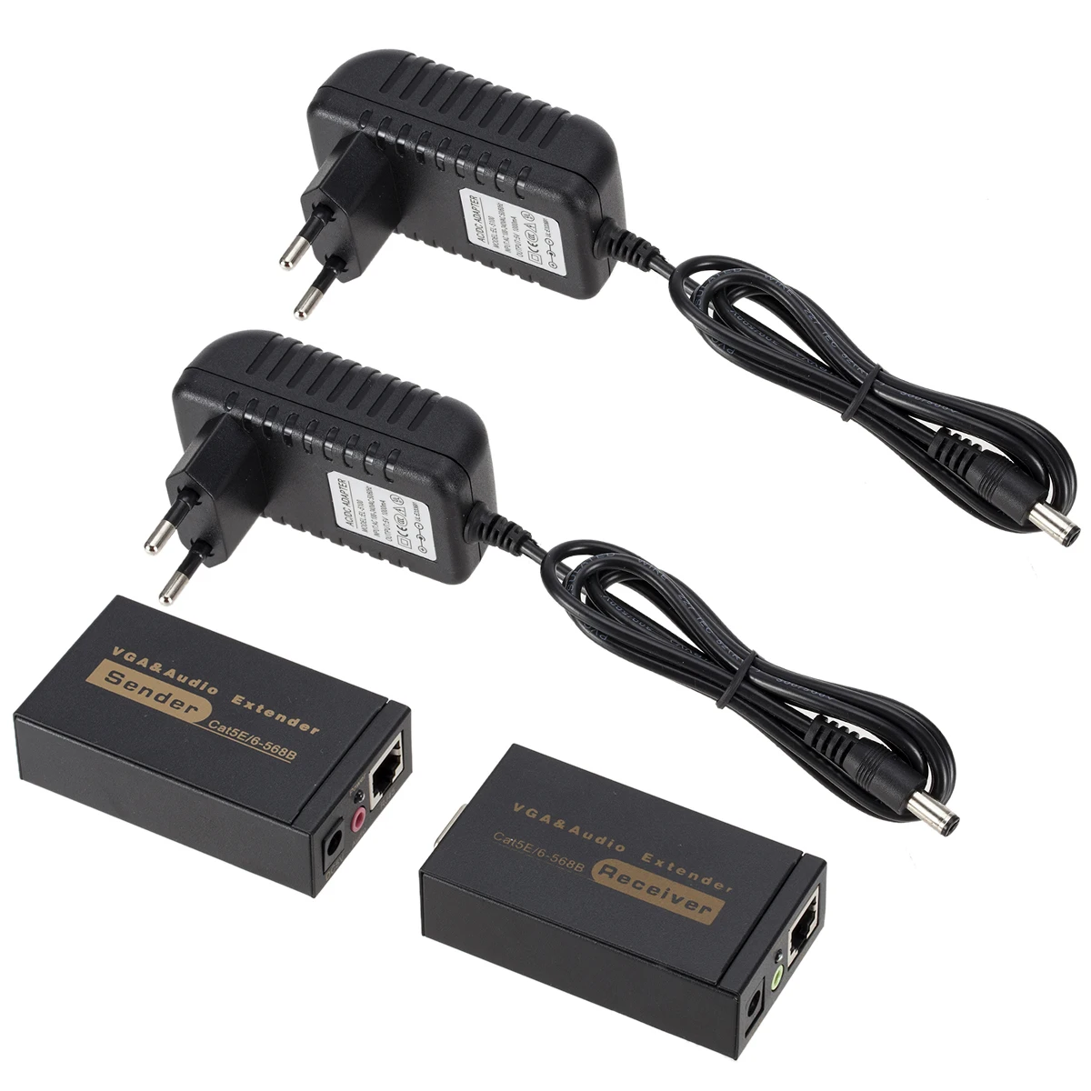 VGA кабель адаптер Усилитель сигнала VGA-100MS Сетевой удлинитель 100 м к RJ45 усилитель с
