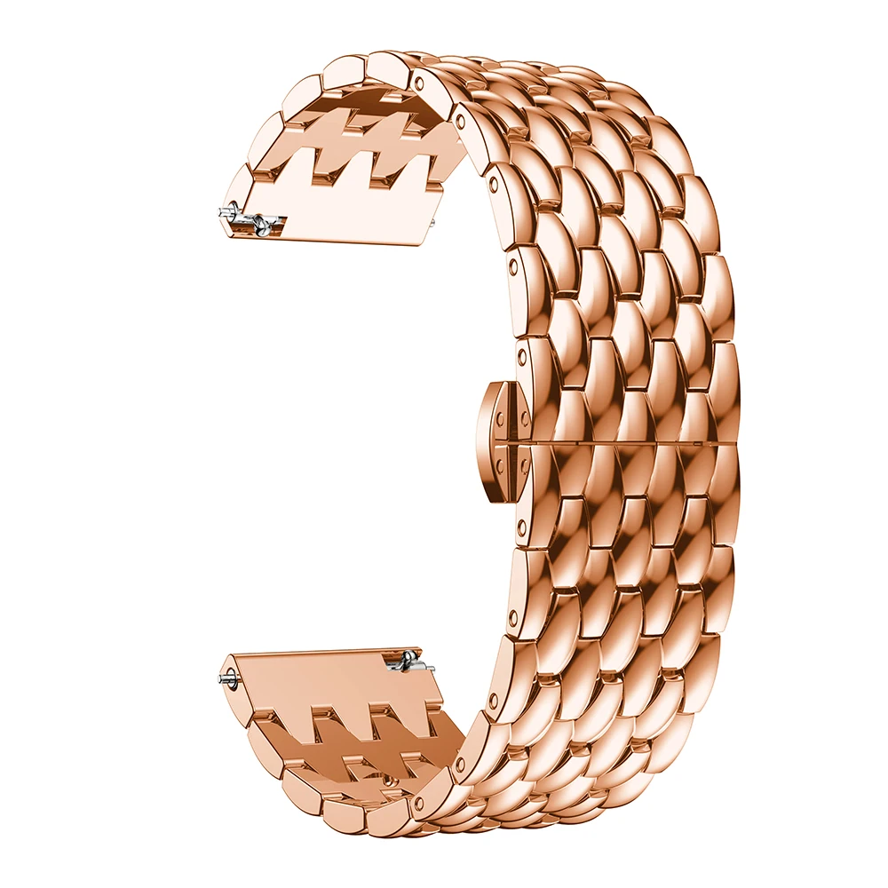 22mm Stainless Steel Metal Strap For Xiaomi Huami Amazfit Stratos 3 2 2s Bracelet Band for GTR 47MM Gtr2 Watch Straps | Электроника