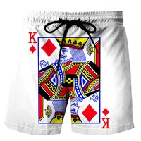 new poker mens shorts 3d printed street hip hop casual shorts love street hip hop harajuku shorts