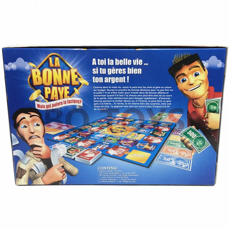 

French Monopoly board game card game toys Folding 50cm chessboard French Board Game