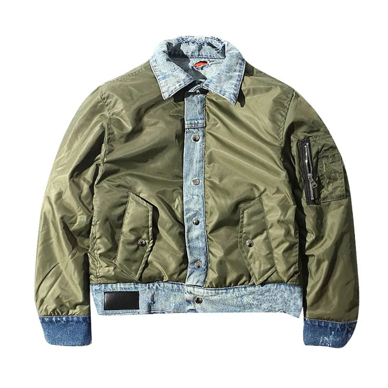 

Mckkny Men Winter High Street Jackets Double-sided Wear Thermal Outwear Tops For Male Clothinig Patchwork