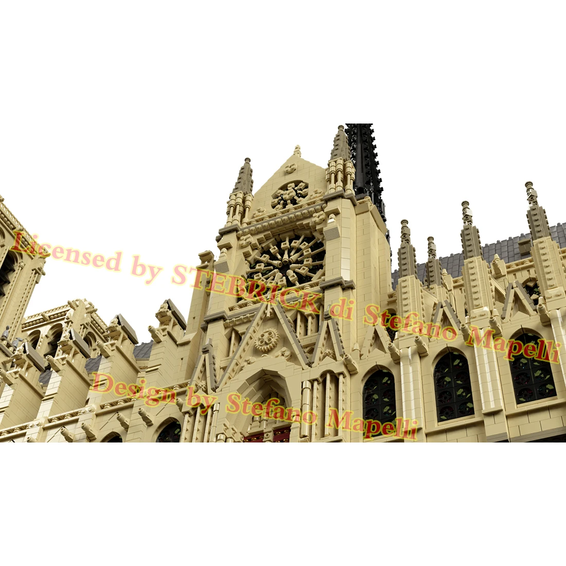 (Дизайн Stefano Mapelli)63181 шт. Подлинная авторизация MOC 43974 Notre Dame De Paris модульный мелкие