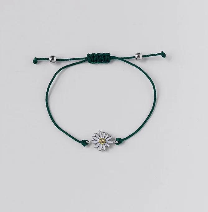 Kpop Bangtan Boys SUGA bracelet same paragraph daisy green wish rope men's | Bracelets