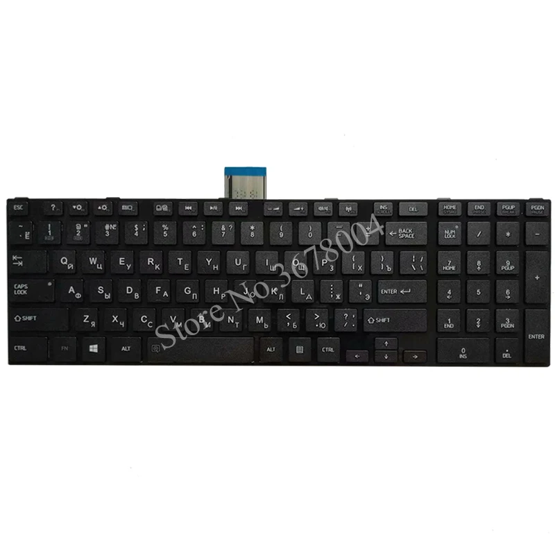 Новая русская клавиатура для ноутбука TOSHIBA SATELLITE L850 L850D P850 L855 L855D L870 L870D RU черная клавиатура
