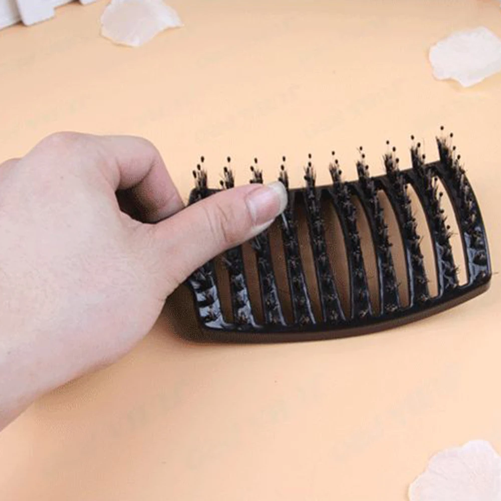 1 шт. гребень для волос большой изогнутой формы макияжа свиньи волосы массажный