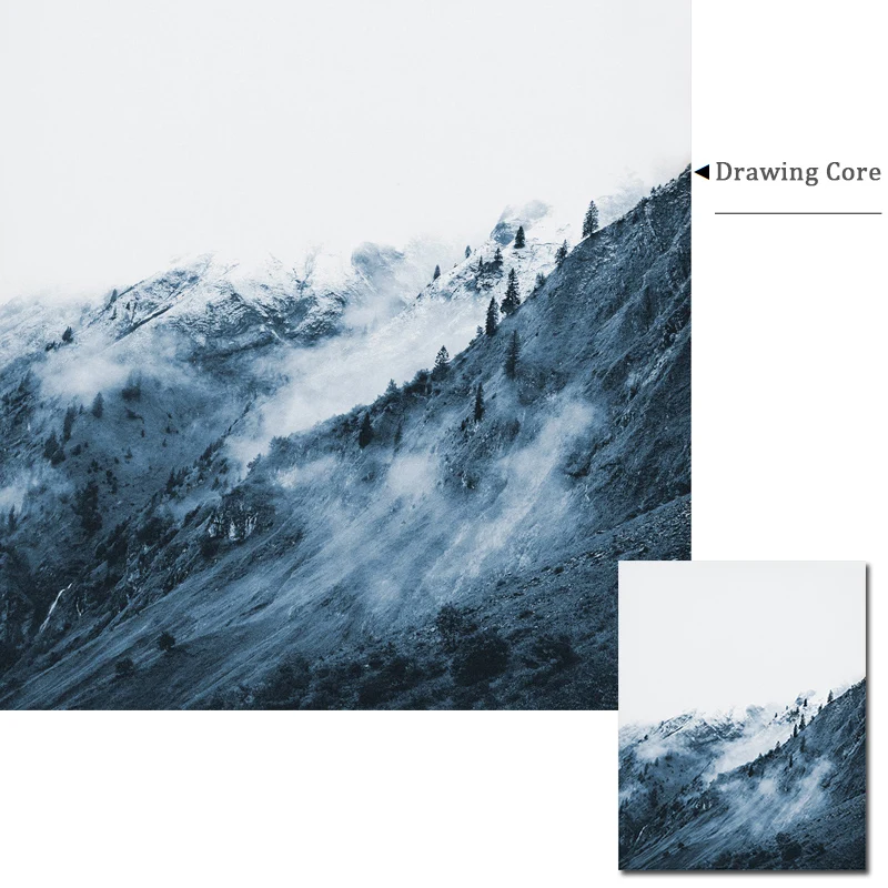 Фон для фотосъемки с изображением леса пейзаж холст живопись природный Постер в