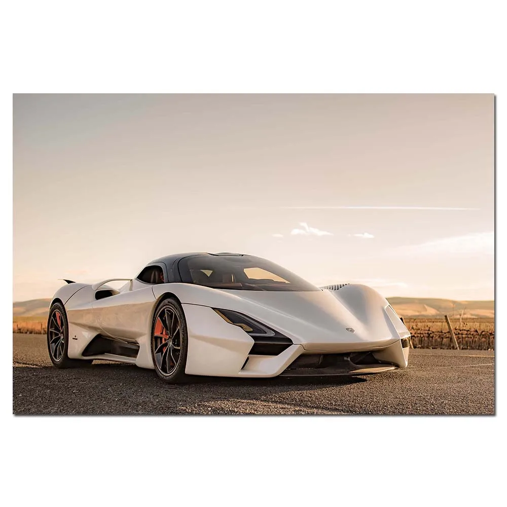 Постеры и принты для суперкара SSC Tuatara Картина на холсте Современная Настенная