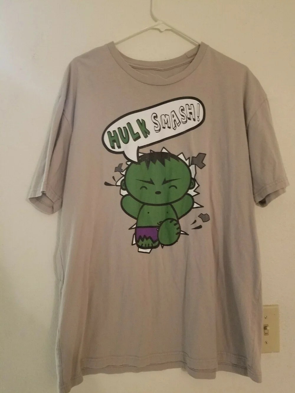 Chibi Hulk Smash футболка We Love Fine Marvel Размер Xl Спортивная футболка| |