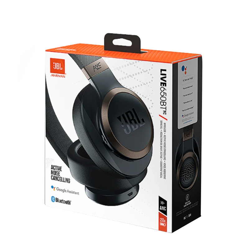 JBL LIVE 650BTNC Bluetooth наушники аудио шумоподавление AI Smart Voice беспроводные наушники для сотового телефона динамическая игровая гарнитура