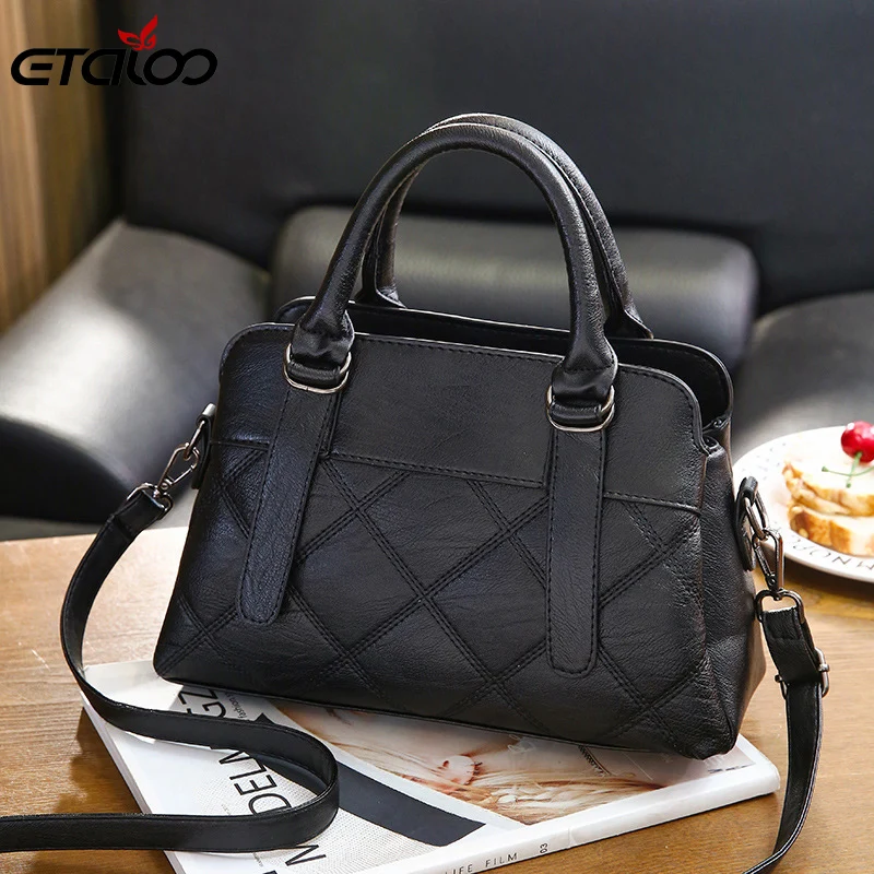 Сумка на плечо женская из высококачественной кожи элегантный мессенджер для