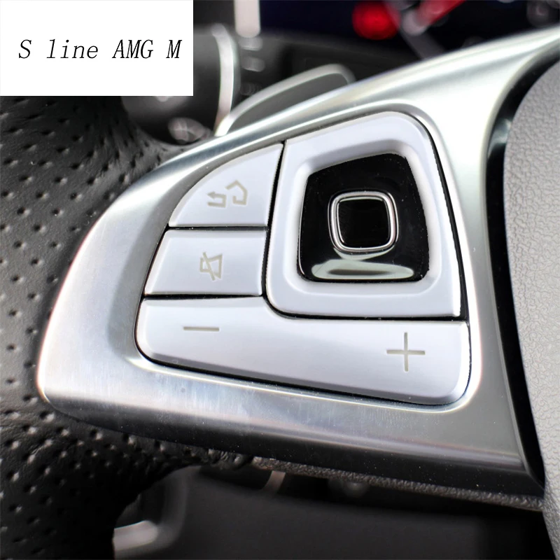 Per Mercedes Benz classe E W212 W213 Auto Volante Interruttore di Controllo Bottoni Trim Pannello di Coperture Adesivi Accessori Per Interni