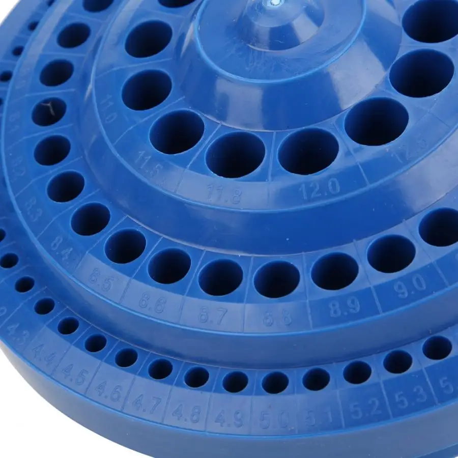 Multi-functional Drill Box Tool Storage Case Round Shape Bits Multi-holes DIY Plastic | Дом и сад