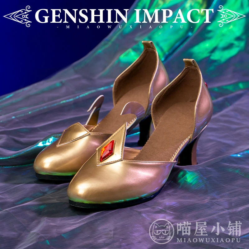 Обувь для косплея Genshin Impact Mona женская обувь на высоком каблуке одежда вечеринки